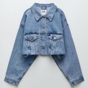 ZARA CROPPED OVERSIZED JACKET